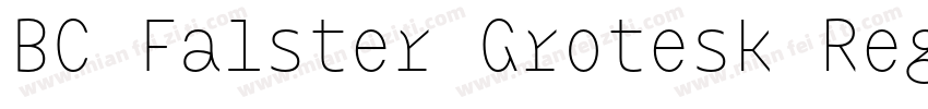 BC Falster Grotesk Regular字体转换